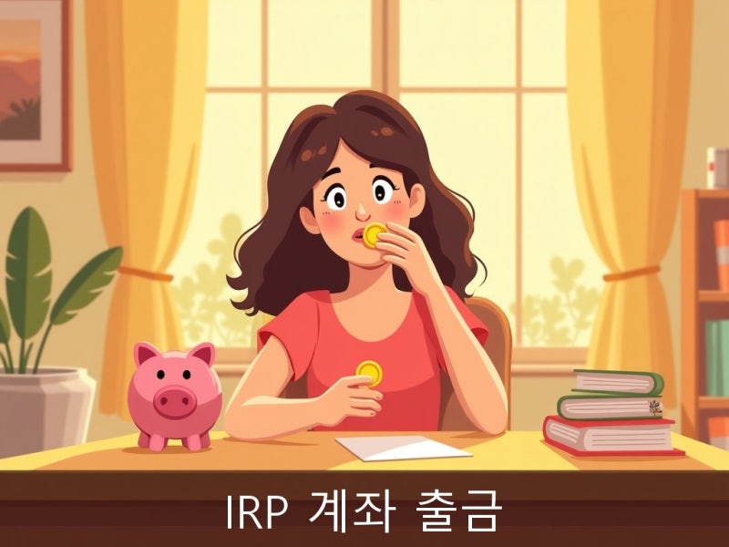 IRP 계좌 출금 중도 인출 세금 신청 방법 총정리