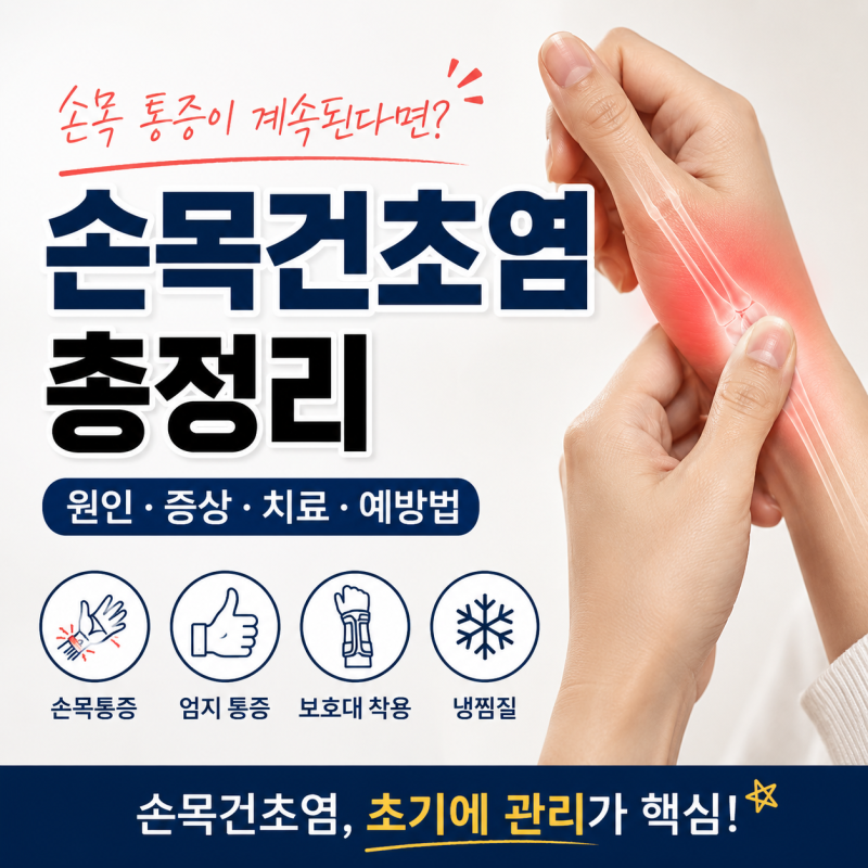 손목건초염, 손목 통증이 계속된다면? 꼭 알아야 할 증상과 치료법