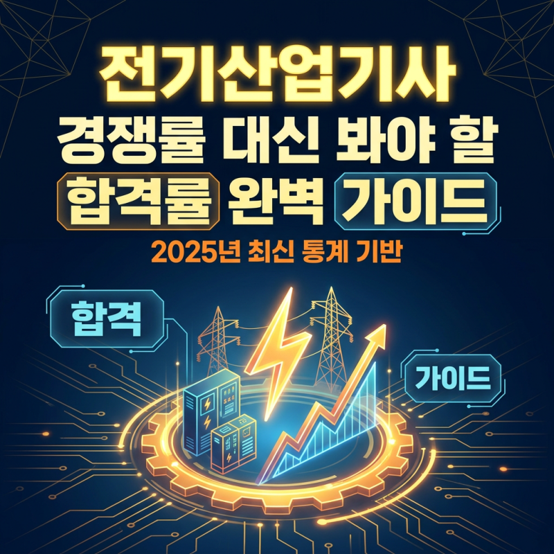 전기산업기사 경쟁률 대신 봐야 할 2025년 필기·실기 합격률