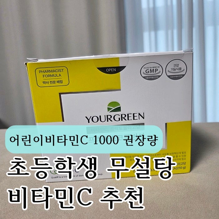 어린이비타민C 1000 권장량, 초등학생 무설탕 비타민C 추천