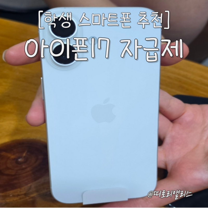 중학생 고생학생 스마트폰 추천! 아이폰17 자급제 언박싱 솔직 후기 및 스펙 정리