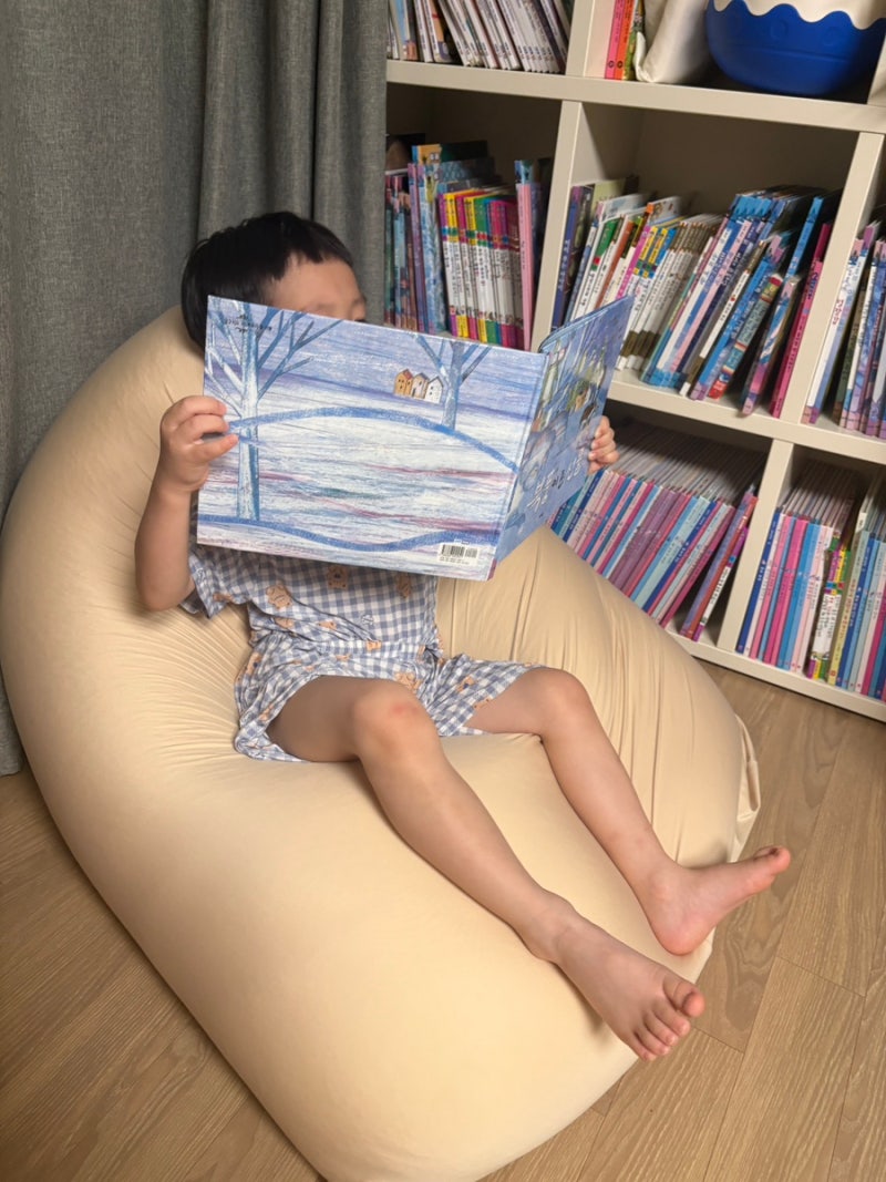 아기 있는 집 1인 대형 빈백 방수 가능한 생활특권 빈백 사용 후기