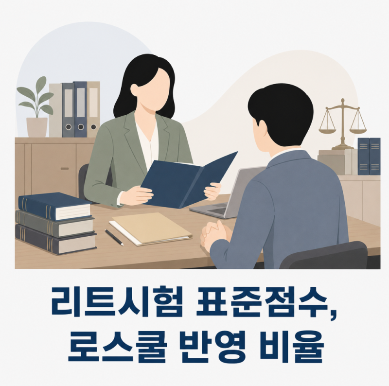 로스쿨 입학조건, LEET 리트시험 표준점수 얼마나 중요할까?
