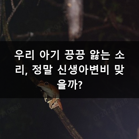 신생아변비 해결하기 위해 꼭 알아야 할 초보 맘의 실전 육아 팁