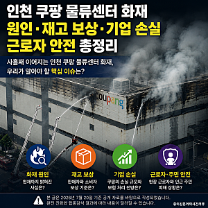인천 쿠팡 물류센터 화재, 배송은 괜찮을까｜원인·재고 보상·기업 손실·근로자 안전 총정....