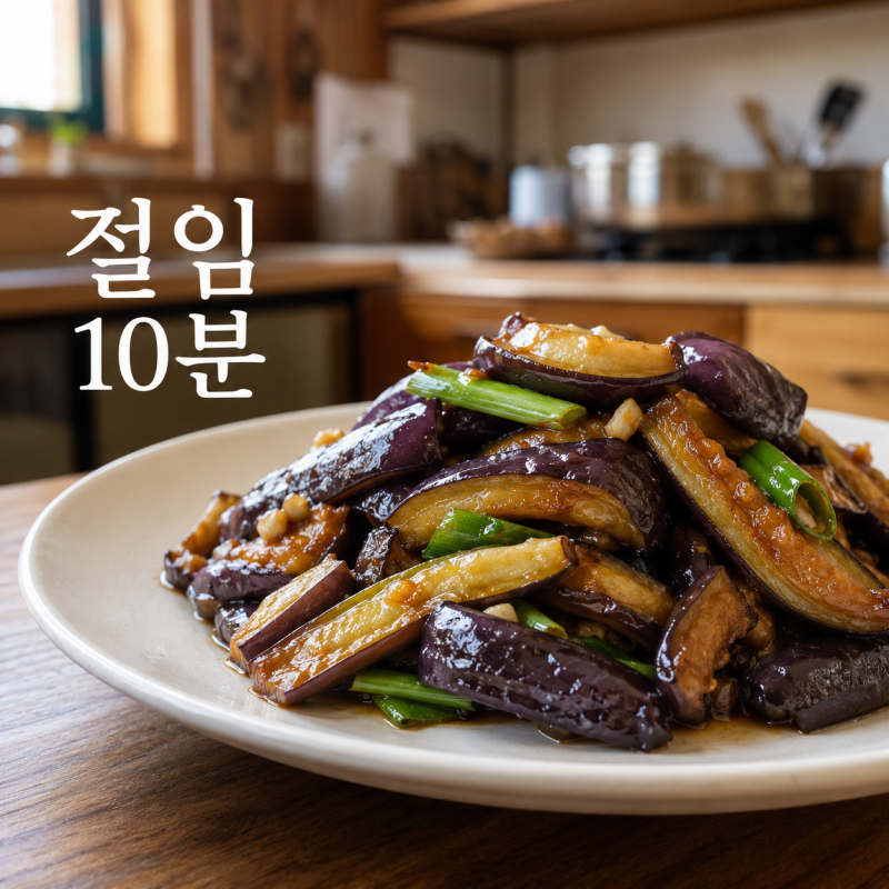 가지볶음 황금레시피, 물컹하지 않고 기름 안 먹는 절임 10분 비법