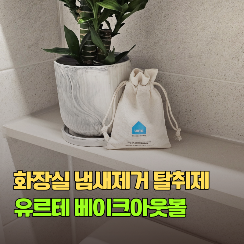 화장실 냄새제거 하수구 냄새에는 유르테 베이크아웃볼 화장실 탈취제