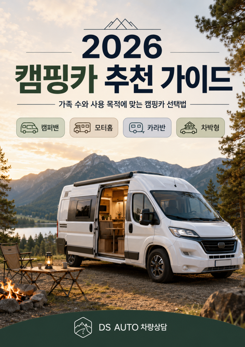 2026 캠핑카 추천｜가족 수와 여행 스타일에 맞는 캠핑카 선택법