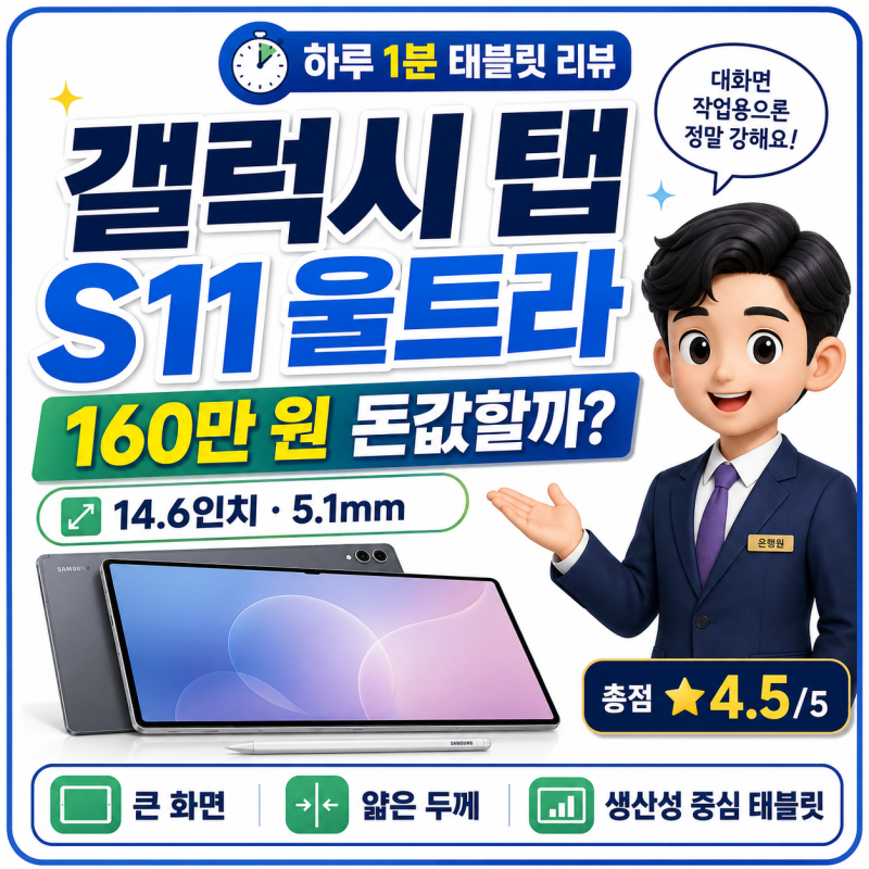 갤럭시탭 S11 울트라 지금 사도 될까? 가격·성능·단점 총정리