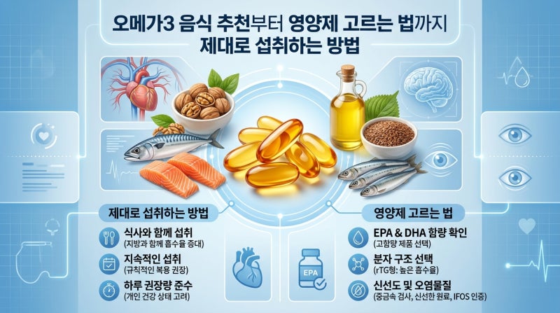 오메가3 음식 추천부터 영양제 고르는 법까지, 제대로 섭취하는 방법