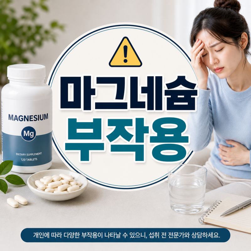 마그네슘 부작용, 악몽 설사 증상 생기면 중단해야 할까?
