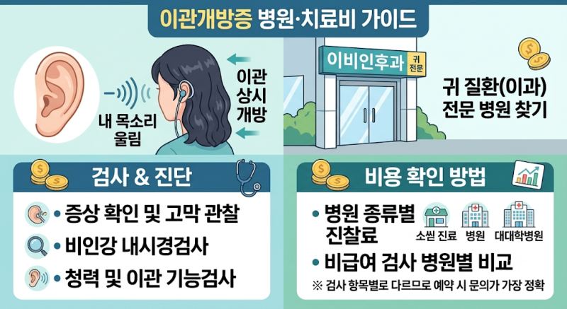 아이유가 앓는 이관개방증 치료병원 찾는 법과 검사·치료 비용 정리