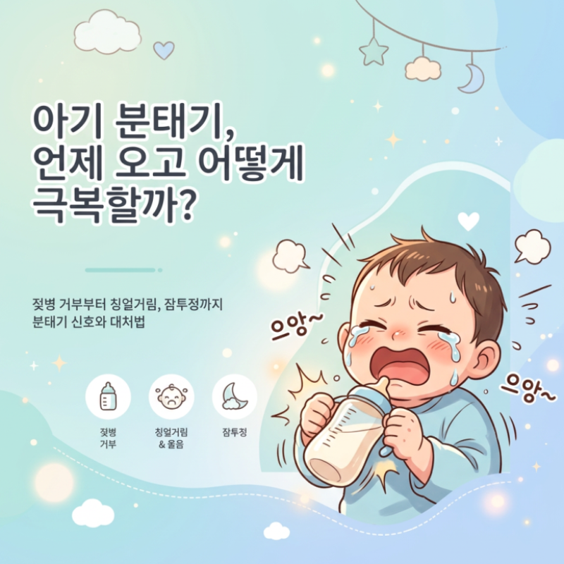 아기 분태기, 언제 오고 어떻게 극복할까?