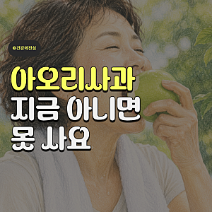 아오리사과 제철 시기 칼로리와 효능 보관법