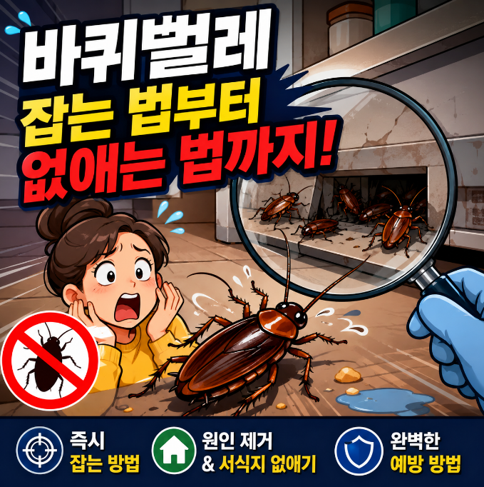바퀴벌레 잡는 법부터 없애는 법까지 | 가장 효과적인 퇴치 방법 총정리