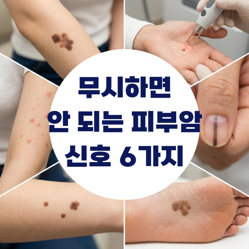 절대 무시하면 안 되는 피부암 경고 신호 6가지