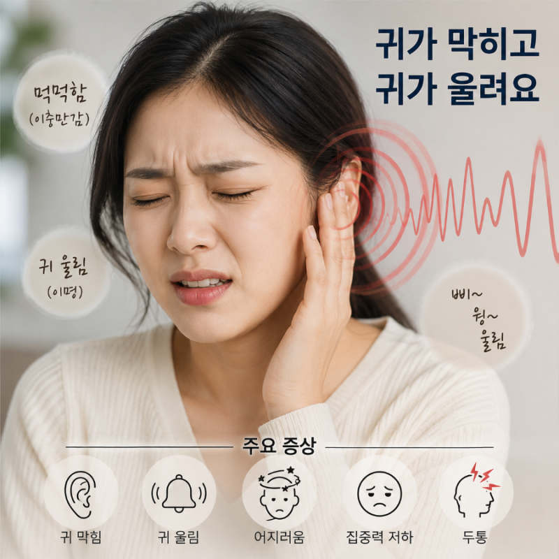 이관개방증 증상 총정리! 귀 먹먹함, 내 목소리가 울릴때 원인부터 치료법까지