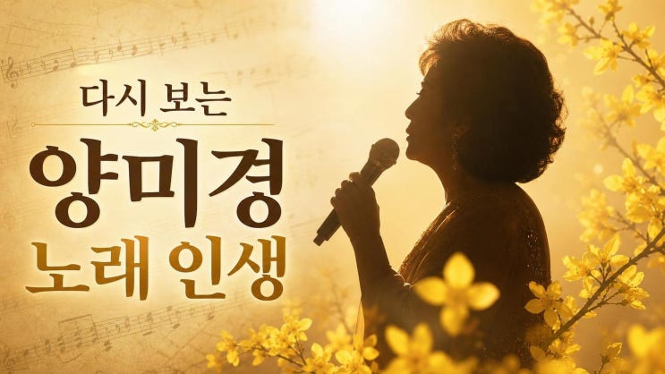 <b>가수 양미경</b>을 다시 보는 이유, 무대와 노래 그리고 강승식... 