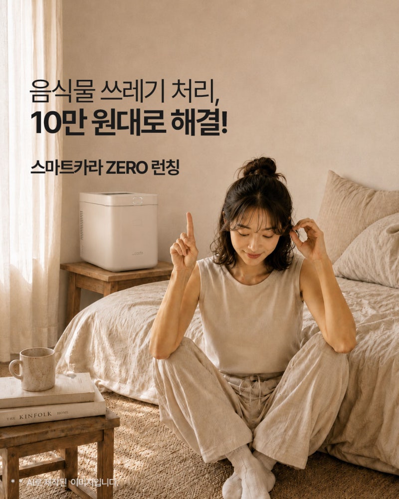 음식물 쓰레기, 이제는 10만원대로 해결? 스마트카라 ZERO 런칭 #음식물냉장고