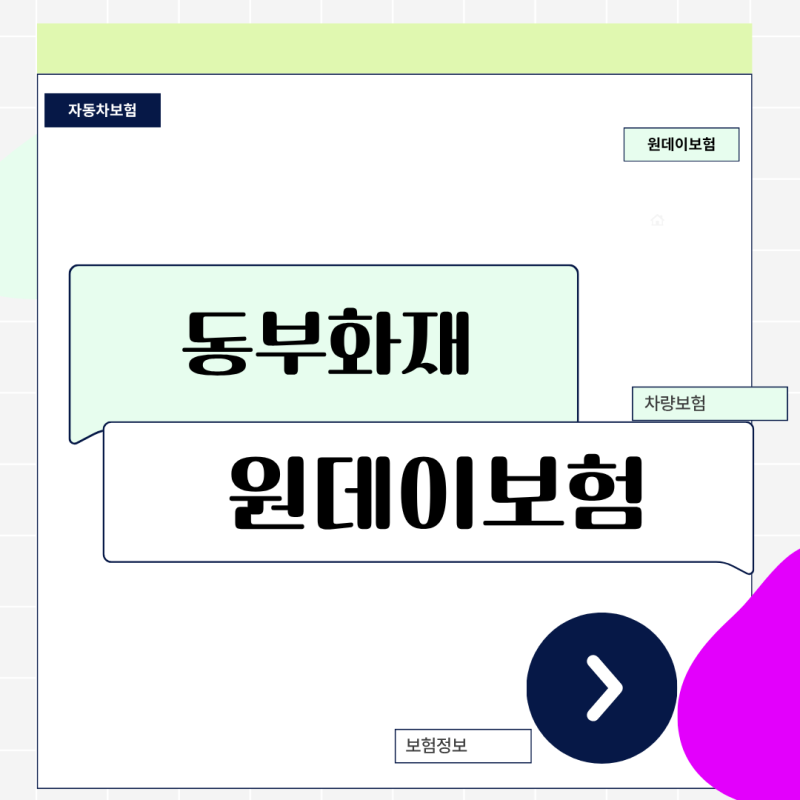DB손해보험 동부화재 원데이보험 가입 방법과 당일 효력 주의점