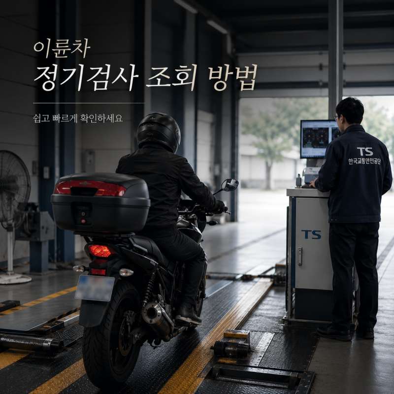 이륜차 정기검사 조회 방법 총정리, 검사 대상부터 조회까지 한 번에