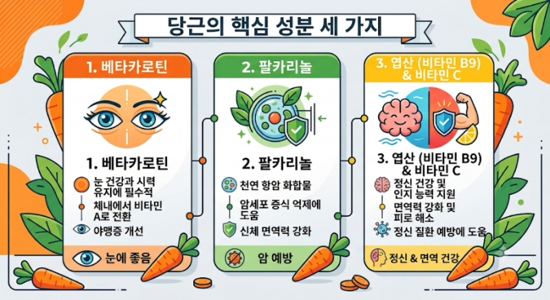 땅속의 보약, 당근의 모든 것! 당근의 성분과 효능 10가지와 맛있는 레시피