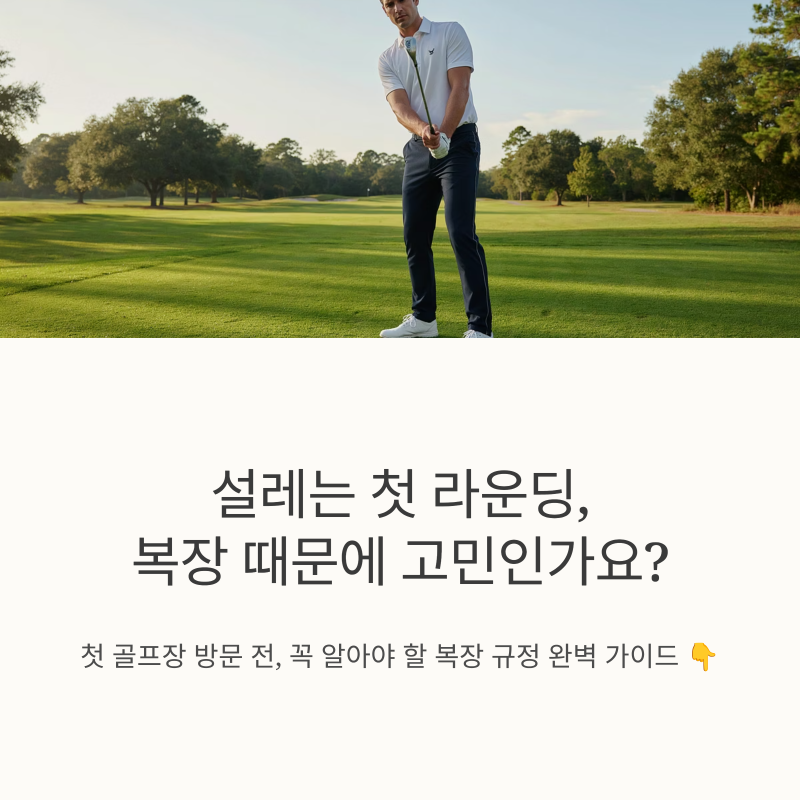 골프장 복장 규정 총정리! 청바지·운동화·반바지 입어도 될까?