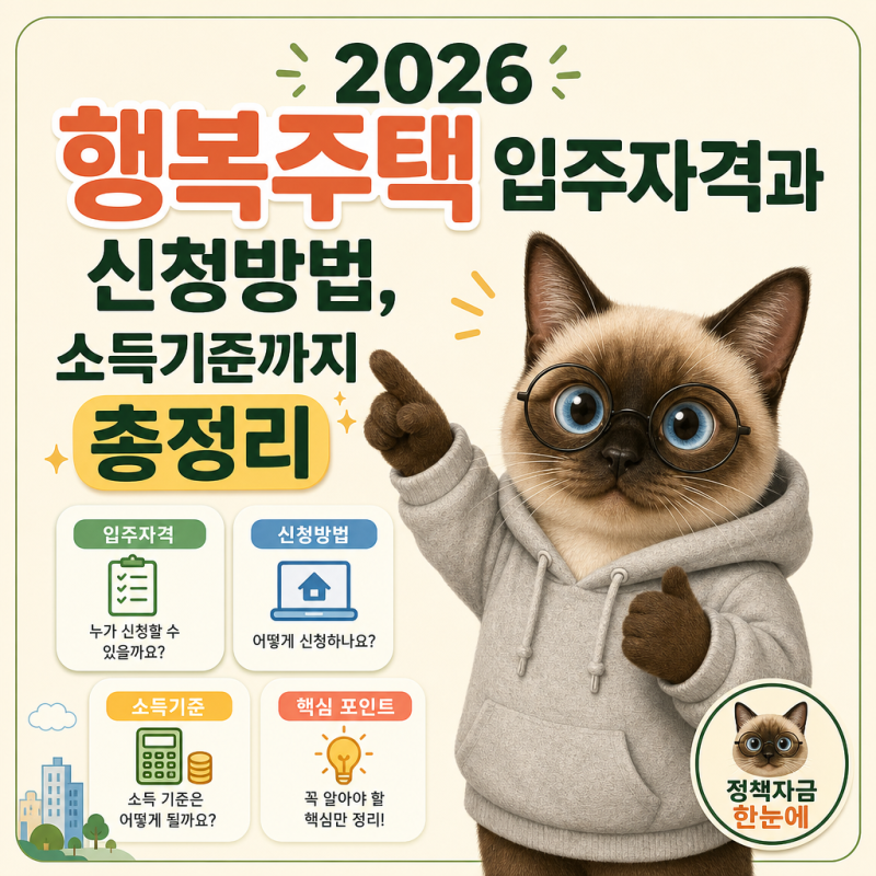 2026 행복주택 입주자격과 신청방법, 소득기준까지 총정리