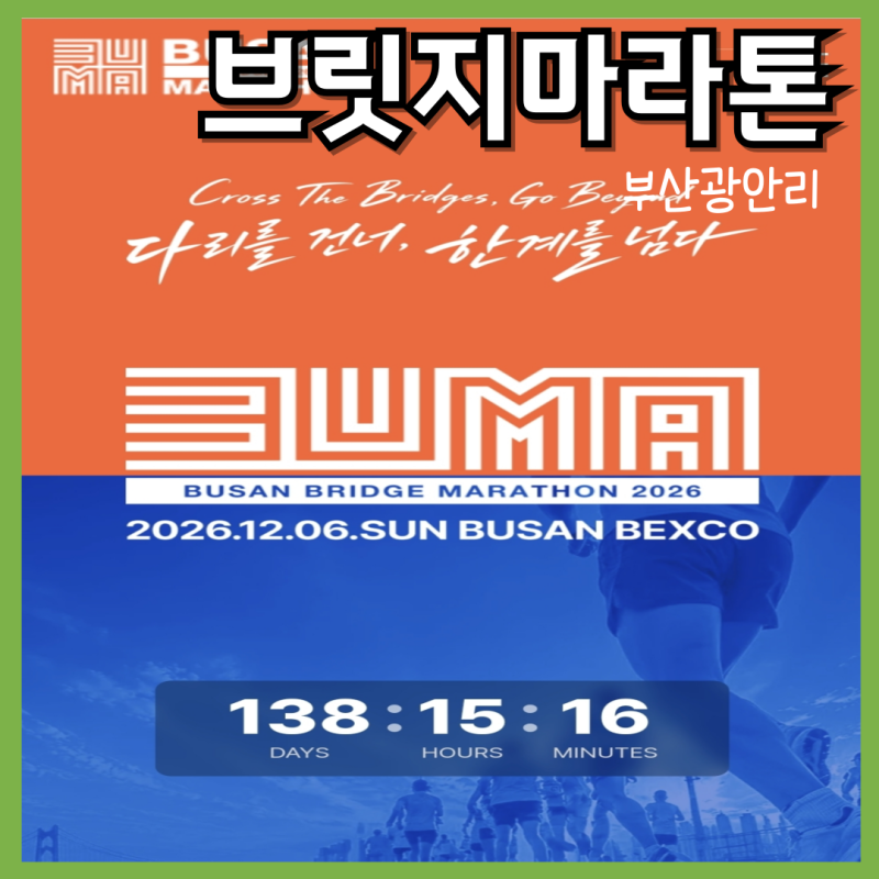 광안대교를 내발로 뛰는 [2026년 부산 브릿지 마라톤] 접수일정, 코스, 참가비 총정리