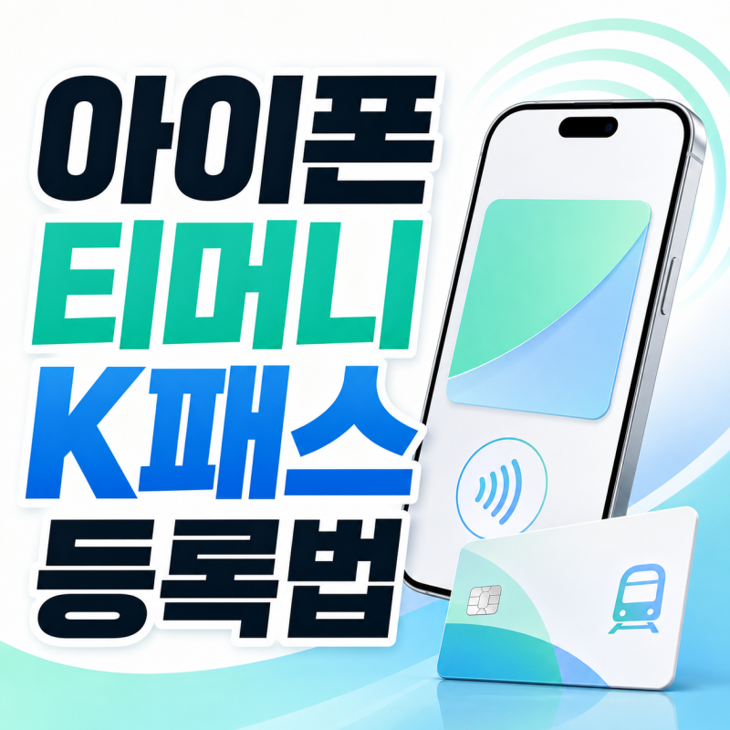 아이폰 모바일 티머니 K패스 등록하는 방법 애플페이 교통카드 연동하기