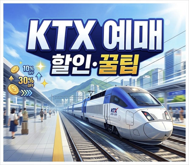 ktx 예매 오픈 시간 할인 받는 방법 꿀팁 총정리