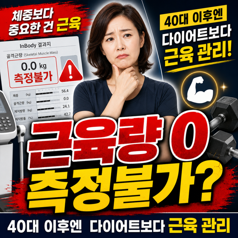 신지 근육량 0 측정불가? 40대 이후 다이어트보다 근육 관리가 먼저입니다