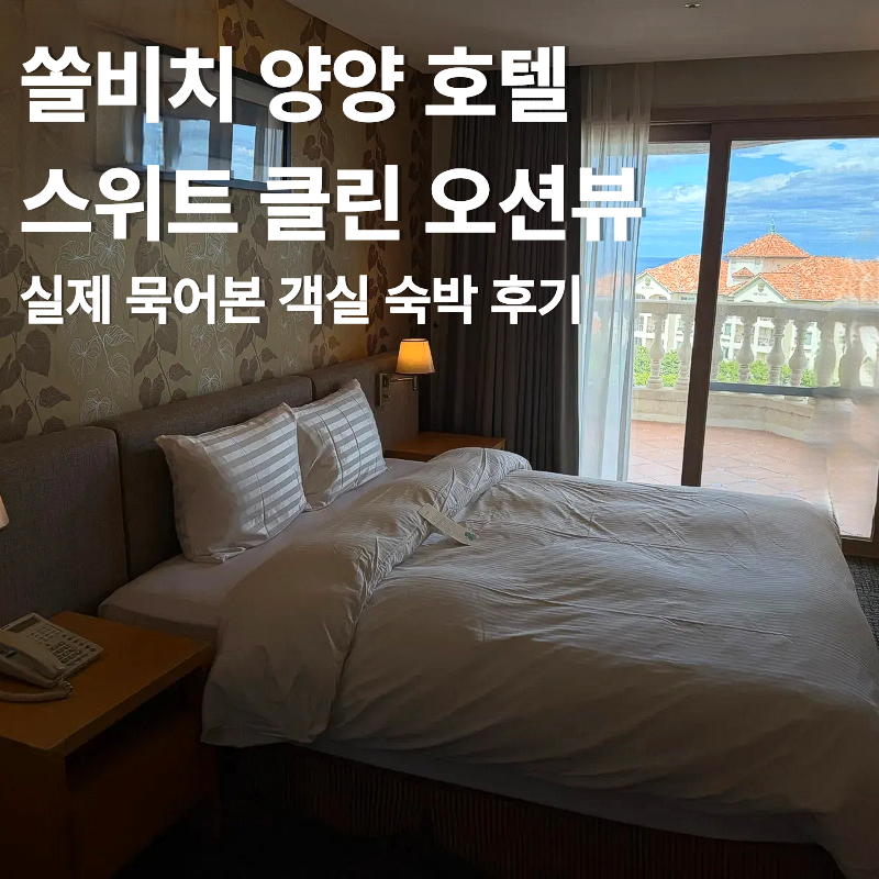 양양 쏠비치 호텔 스위트 디럭스 오션뷰 객실 후기ㅣ오션뷰 포함할 가치 있을까?