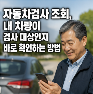 자동차검사 조회, 내 차량이 검사 대상인지 바로 확인하는 방법