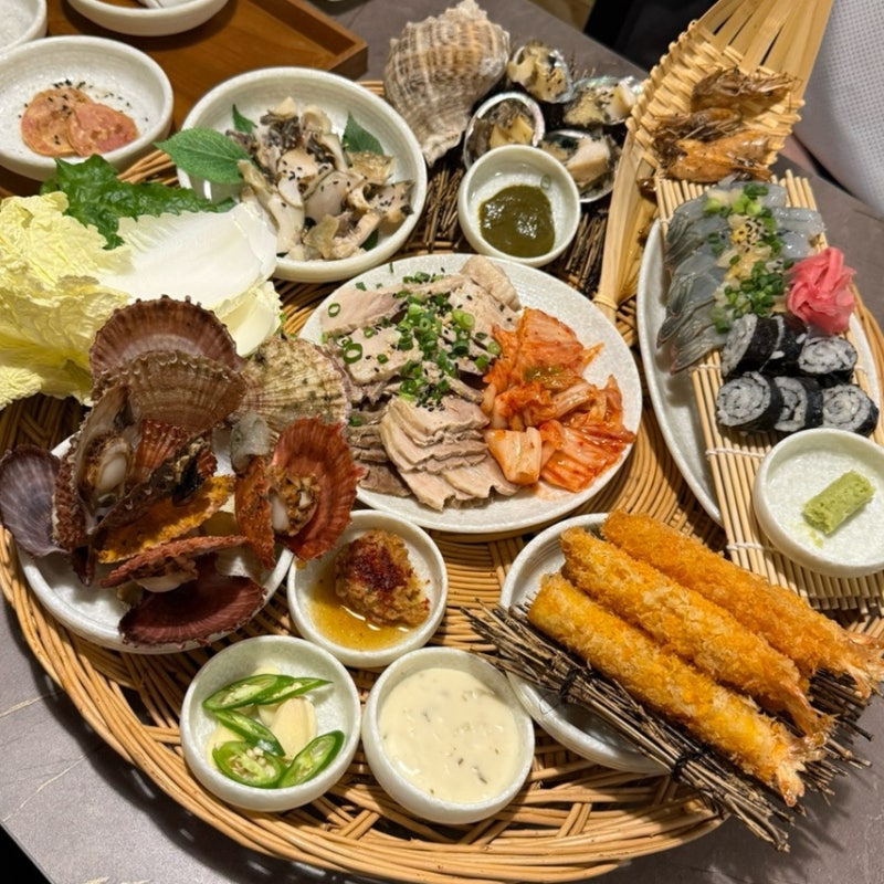 [경남 창원] 상남동 제철 해산물 맛집 신상 술집 추천 "소쿠리제철한상" 솔직후기
