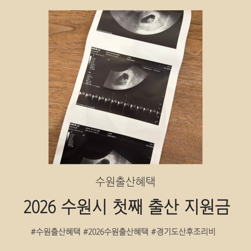 2026 수원출산혜택 첫째 출산지원금 총정리