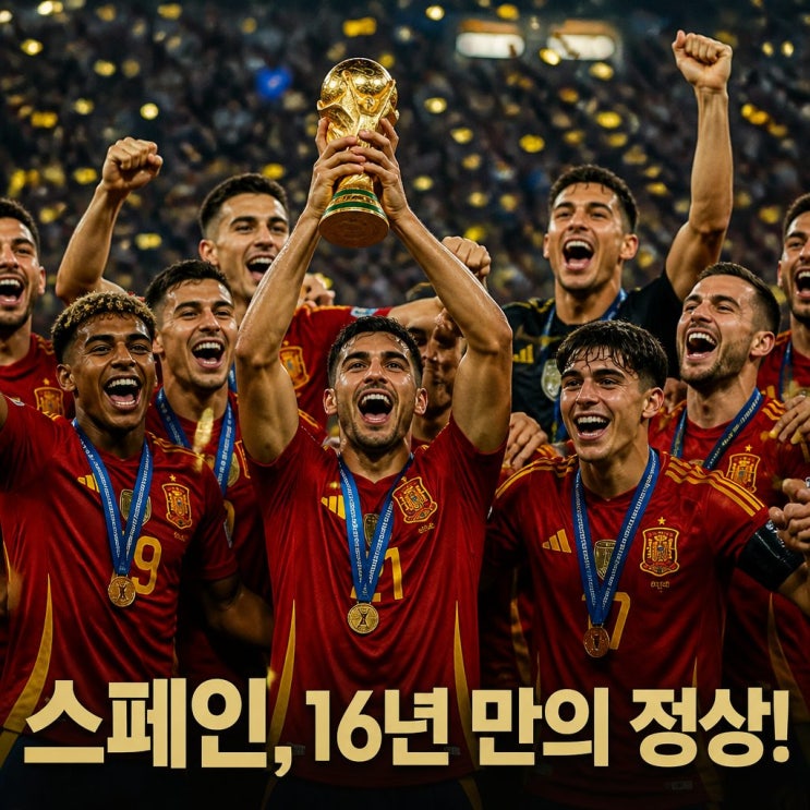 <b>월드컵 우승국</b>은 스페인 16년 만의 정상 복귀