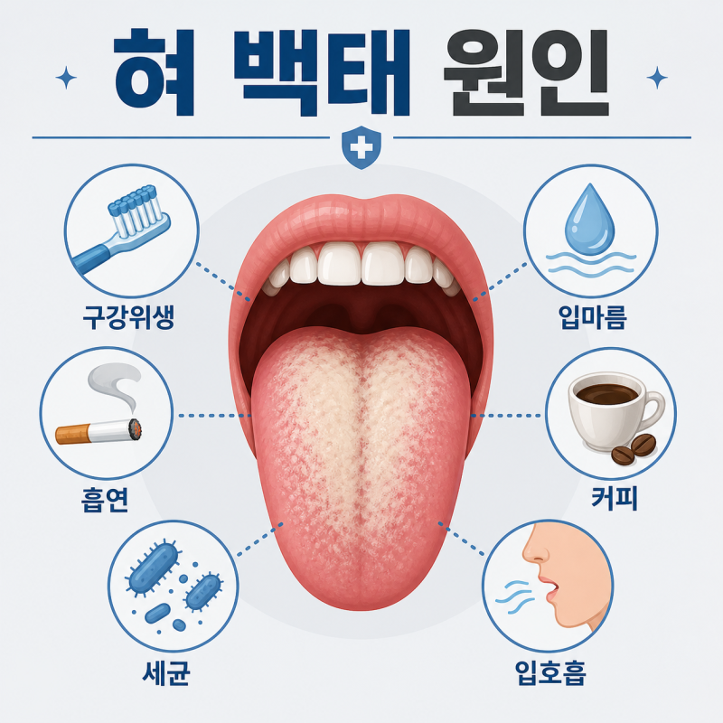 혀 백태 원인 색깔 제거법, 입냄새와 함께 볼 신호