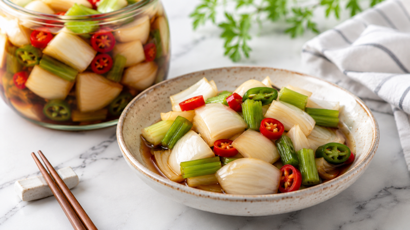 양파장아찌 황금레시피! 끝까지 아삭한 간장 비율 & 샐러리 넣는 법