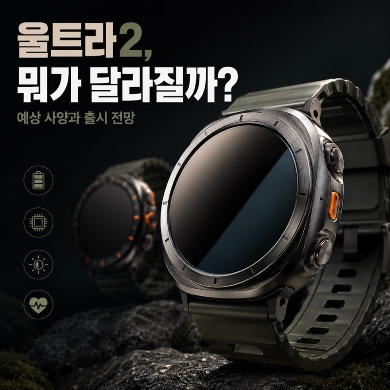 갤럭시 워치 울트라2, 무엇이 달라질까? 예상 사양과 출시 전망 총정리