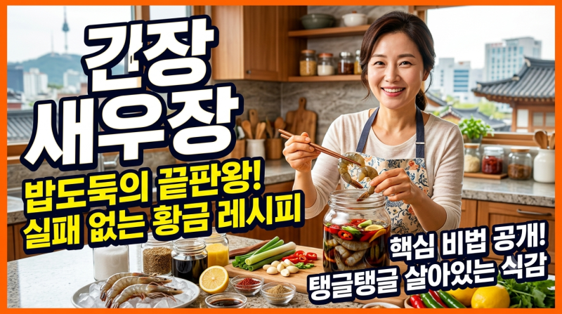 집에서 만드는 간장 새우장 레시피 : 황금비율 간장물과 식품 안전 수칙