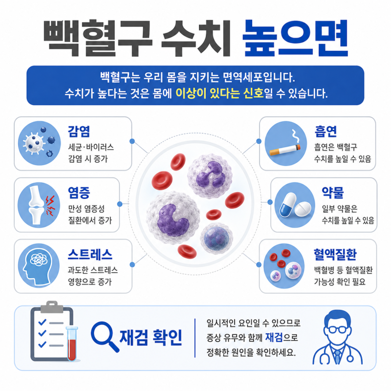 백혈구 수치 높으면, 감염과 백혈병 차이 어떻게 볼까