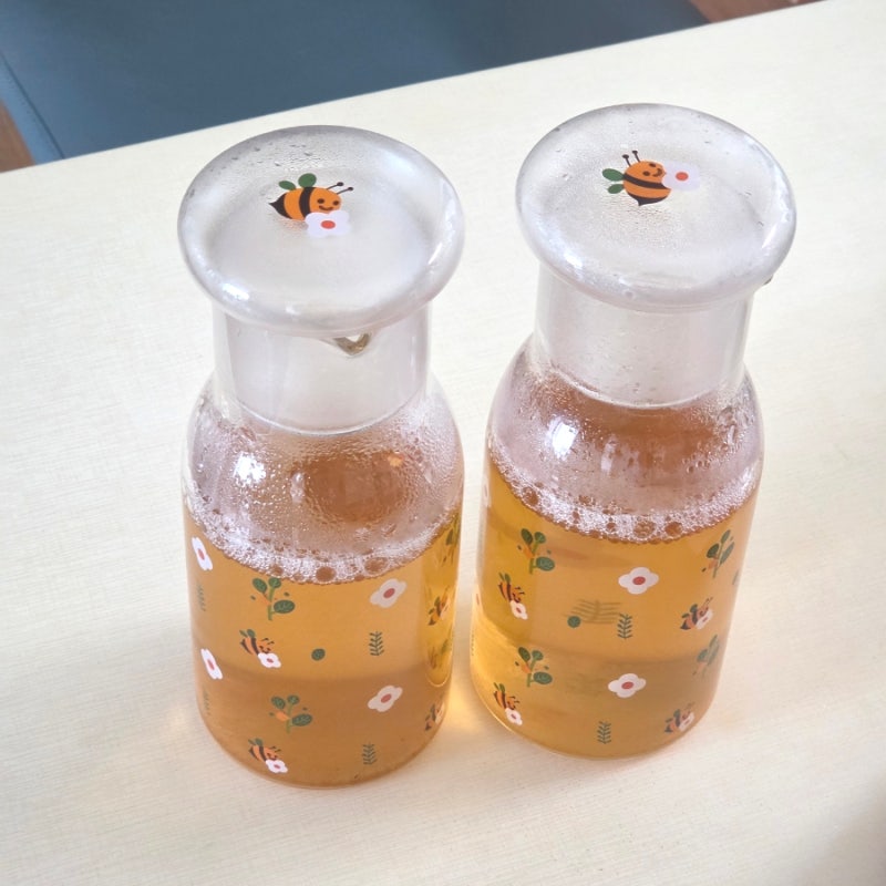 아기보리차 유리물병 릴리팟(보리차 먹는 시기, 보관 방법)