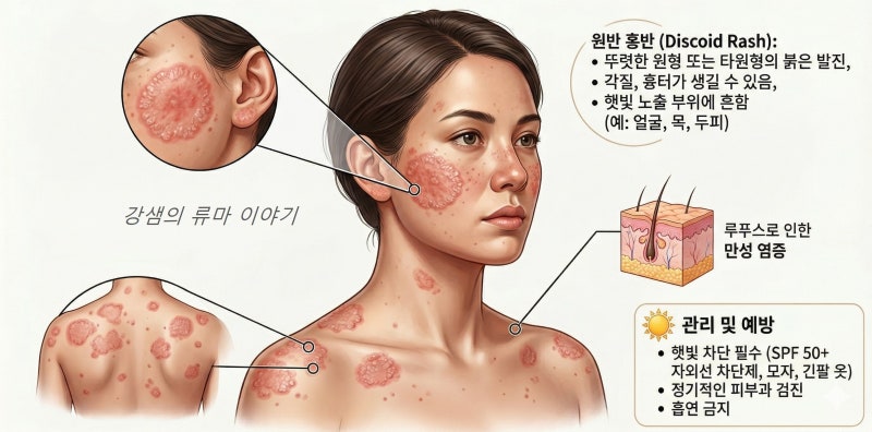 [루푸스 증상 1편] 나비 발진이 전부일까? – 천의 얼굴을 가진 루푸스의 다양한 증상들