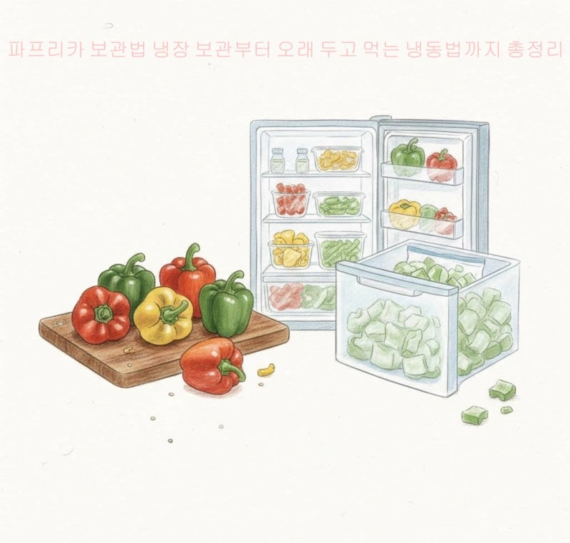 파프리카 보관법 냉장 보관부터 오래 두고 먹는 냉동법까지 총정리