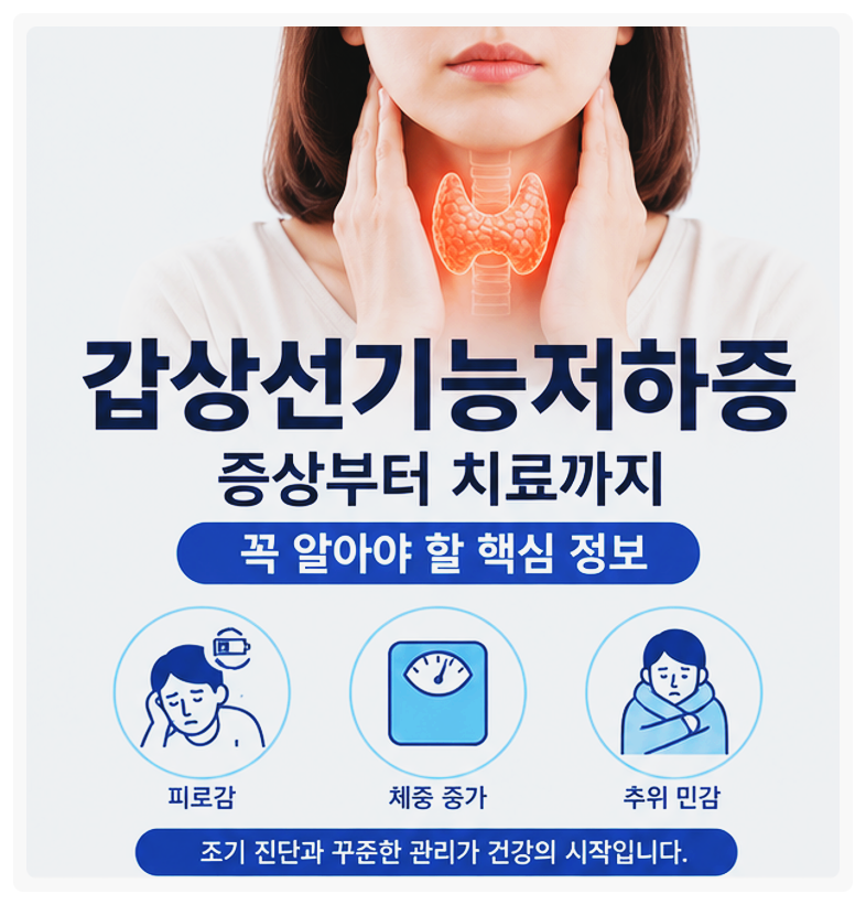 갑상선기능저하증 초기 증상과 치료 방법, 일상에서 실천하는 관리법