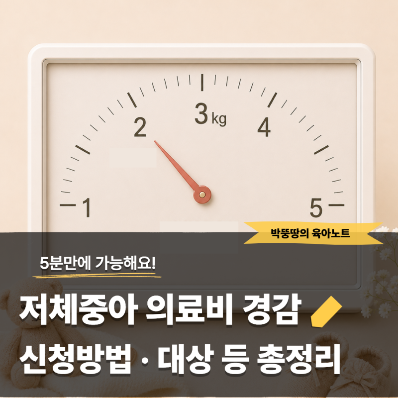 저체중아 의료비 경감 ㅣ 집에서 5분 만에 신청하는 법, 신청대상 등 총정리