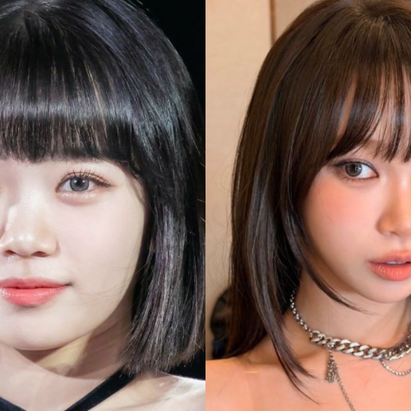 김채원 단발 vs 중단발 의외로 갈리는 최애 헤어