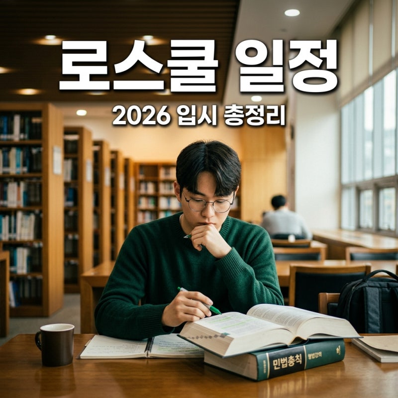 2026 로스쿨 시험 일정 완벽 정리: 원서접수부터 면접까지