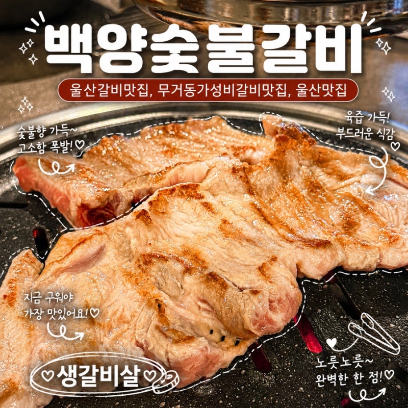 울산 가성비 돼지갈비 맛집 백양숯불갈비